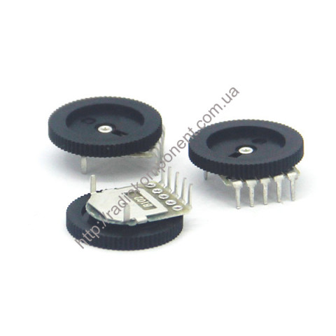 R1001G22B1, 2 x 50 kOhm, variable resistor, D=16mm