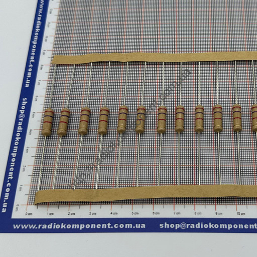 Resistor (+/-5%) 2W 2,7 kOhm Ø5x15mm (CFR2W2K7J)