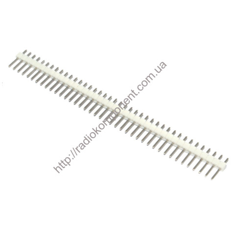 PLS-40 (=DS1021-1x40), male plug 2.54mm white