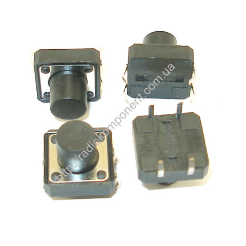 Clock button 12x12x9.5 mm