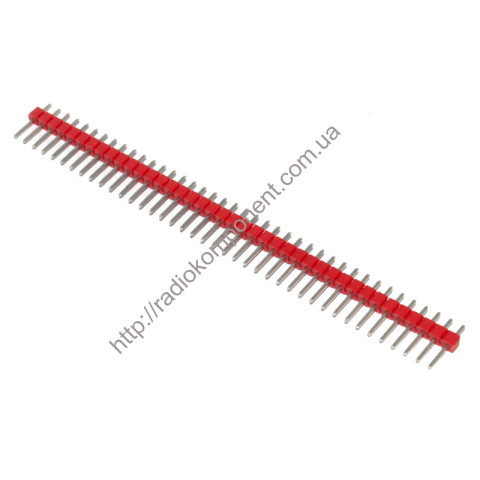 PLS-40 (=DS1021-1x40), male plug 2.54mm red