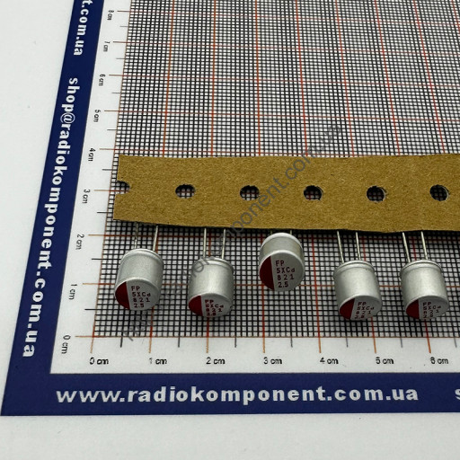 Конденсатор 820mF 2,5V 6x9mm полимерный (FP-2R5RE821M-L8)