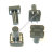 Clock button 12x12x17 mm