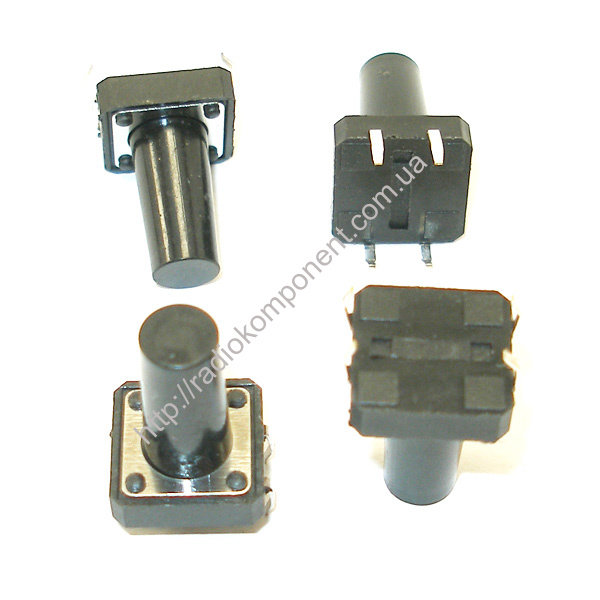 Кнопка тактова 12х12х17 мм