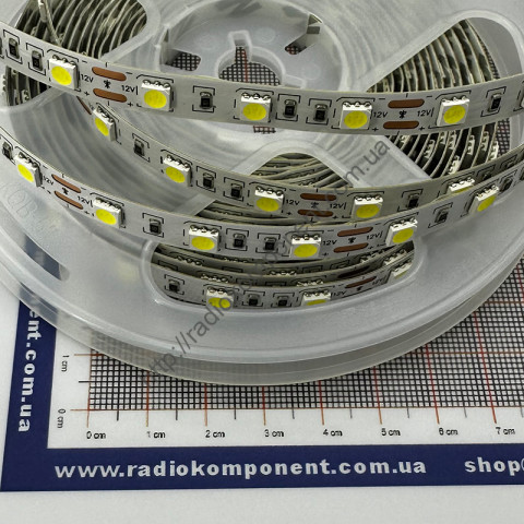 300W5050-12 (6000-6500K) smd 5050 white LED strip, 1 meter