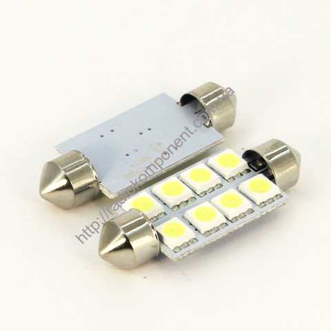 Car lamp S85-41mm-8smd 5050 white