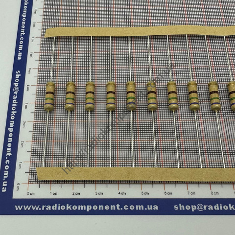 Резистор (+/-5%) 2Вт 750 Ом Ø5x15mm (CFR2W750RJ)