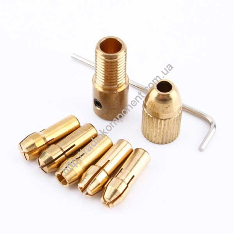 Collet chuck 0.5-3mm, with collet set