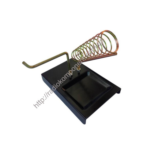 Soldering iron stand with solder spool bracket