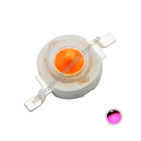 Фитосветодиод 3W полный спектр 380-840nm для растений Full Spectrum LED