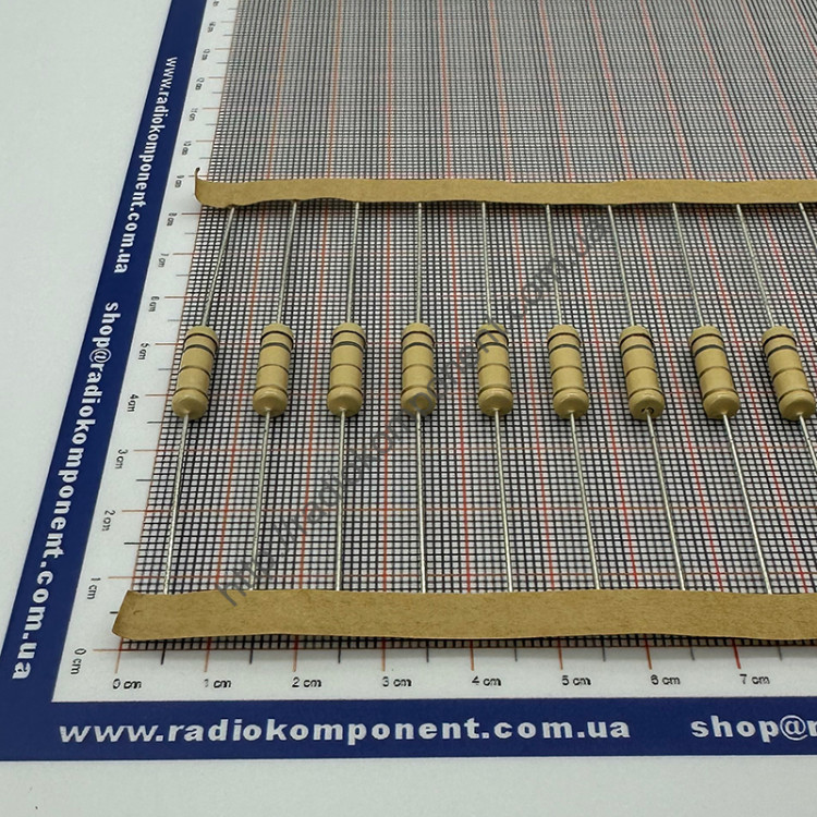 Резистор (+/-5%) 2Вт 1,8 Ом Ø5x15mm (CFR2W1R8J)