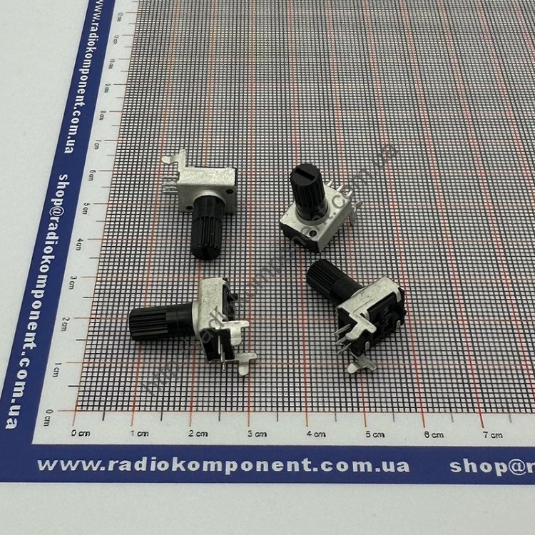Резистор змінний R0901N 100 КОМ 3pin горизонтальний