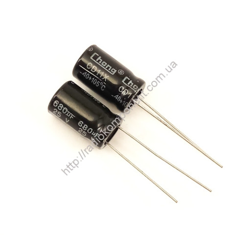Конденсатор 680mF 25V 10x17mm
