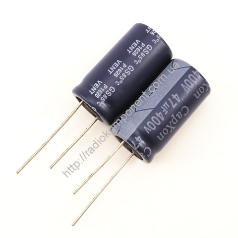 Capacitor 47mF 400V 16x31mm