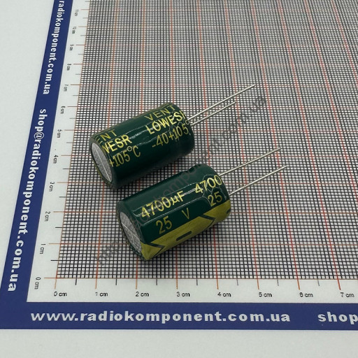 Конденсатор 4700mF 25V 16x25mm Low ESR