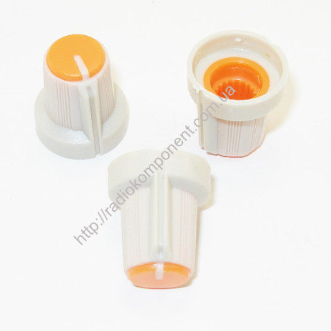 Knob RN-5 for potentiometer grey-orange