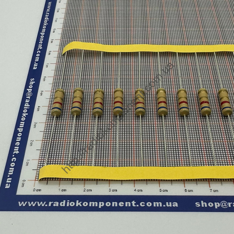 Резистор (+/-5%) 2Вт 6,2 Ом Ø5x15mm (CFR2W6R2J)