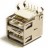 USB-02-2-FD-90 connector, double horizontal socket
