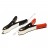 Clip crocodile 50A battery pair red + black, L=100mm