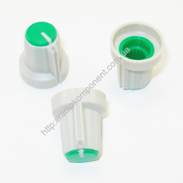 Ручка RN-5 для потенциометра серо-зеленая