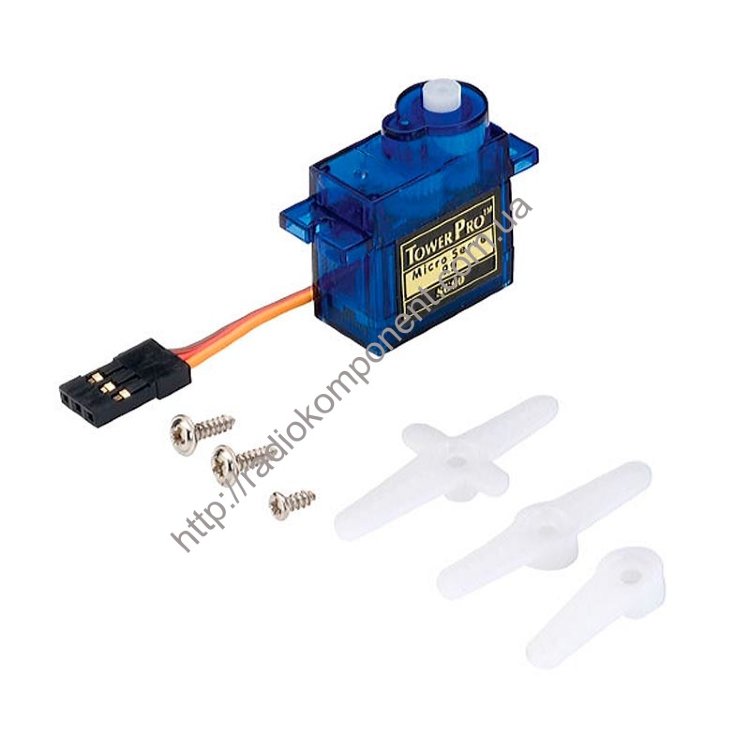 Сервопривід SG90 9g 4,8-6V 180 градусів