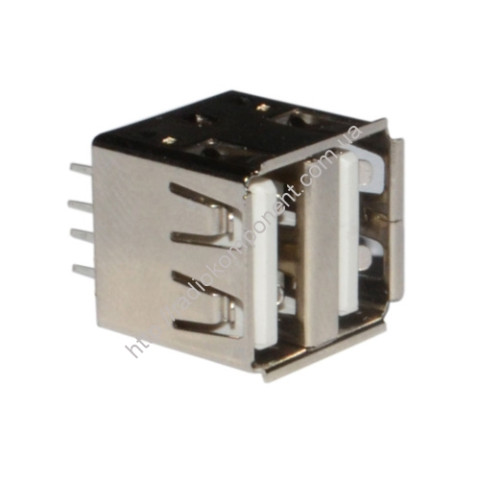 USB-02-1-FD-180 USB-A connector, double vertical socket (USBA-2G)