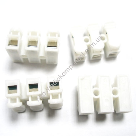 Self-clamping connecting terminals 0.5-2.5 mm 10A 250V 3 contacts