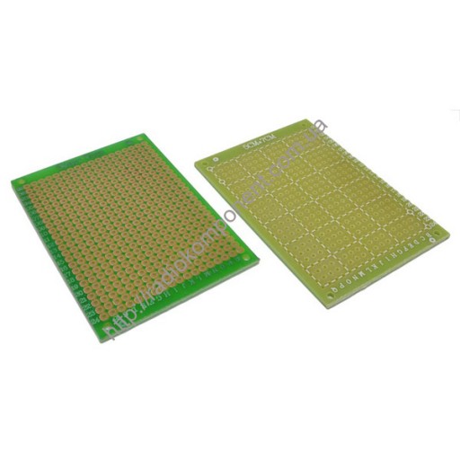 Макетная плата 50x70 мм односторонняя без лужения текстолит