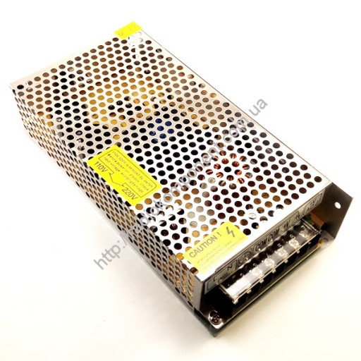Блок питания 12V 150W 12.5A в металлическом IP20 корпусе