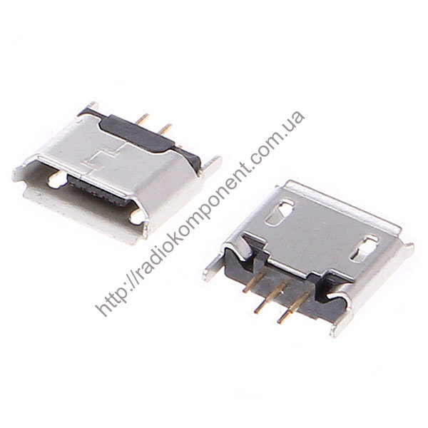 5-pin micro USB connector vertical