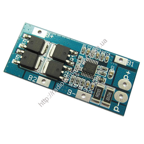 BMS charge-discharge controller for 3 Li-Ion batteries 18650 HX-3S-D01 10A 11.1-12.6V