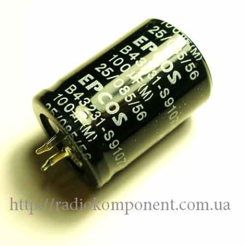 Конденсатор 100mF 400V 22x30mm