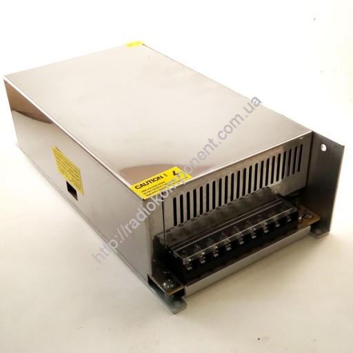 Блок питания 12V 500W 40A в металлическом IP20 корпусе