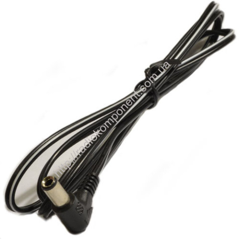 Connector DC 5,5/2,1 with angled cable 1.2m