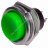 Кнопка PBS-26B 3A/125V на замикання, 16mm, зелена, OFF-(ON), 2pin