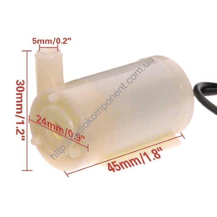 Water submersible pump pump 3-6 Volt 120l/h