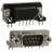 Connector D-SUB 9pin DB-9M (male, angled into the board)