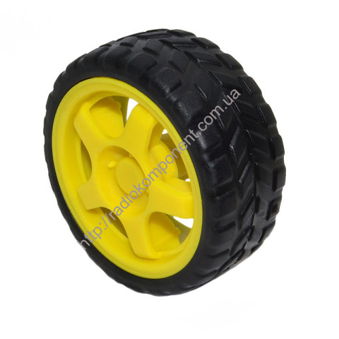 Wheel wide 66 x 27 mm for models