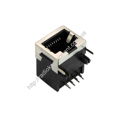 RJ45 connector 8P8C horizontal, shielded, 2.54mm pitch