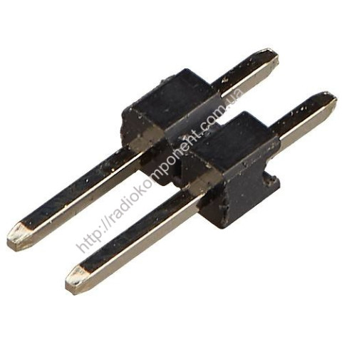 PLS-2 (=DS1021-1x2), male plug 2.54mm