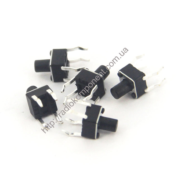 Кнопка тактова 4.5x4.5x6 мм