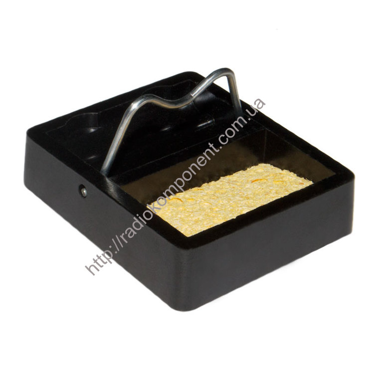 Підставка для паяльнику карболітова з губкою