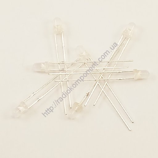 Светодиод 3мм желтый матовый