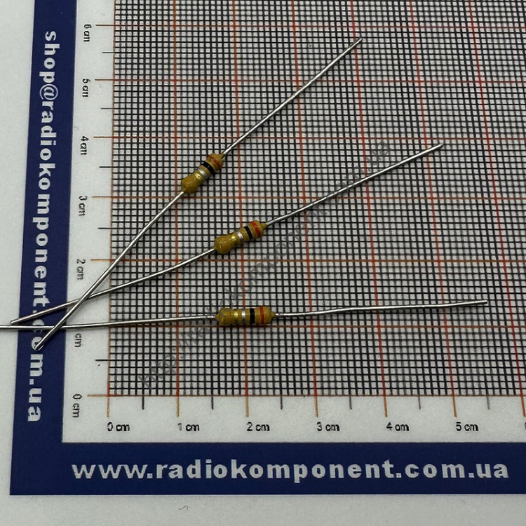 Резистор (+/-2%) 0,5Вт 160 кОм Ø2,8x8mm mini size