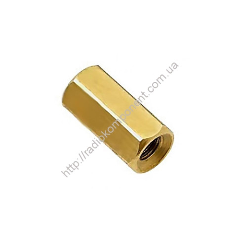 Rack hex 10mm height, M3 nut-nut