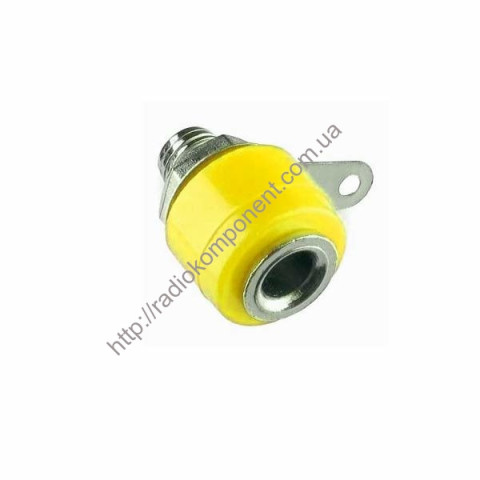 FS-593 instrument socket "Banana" yellow