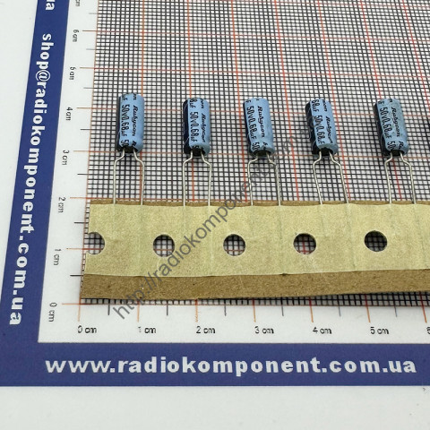 Конденсатор 0.68mF 50V 5x11mm Rubycon