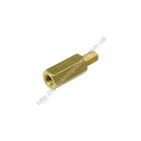 Rack hex 10mm height, M3 nut-screw