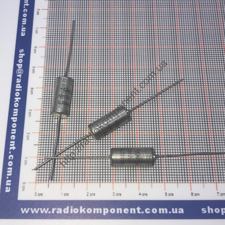 Capacitor K53-1 68 microfarad 6.3v 20%, tantalum