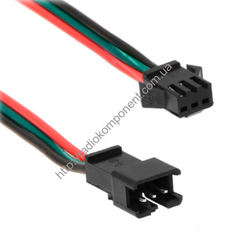 JST SM-03V-B 2.54mm 3pin конектор роз'ємний з проводами
